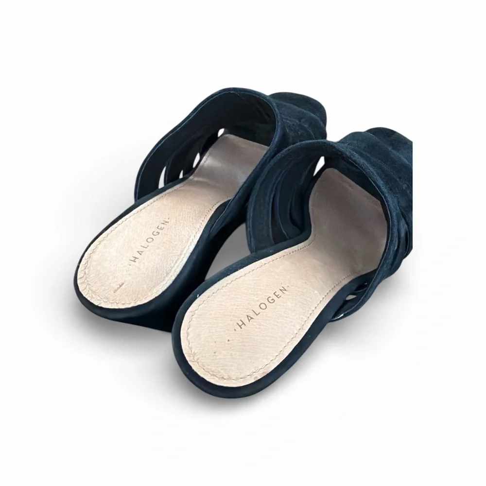 Halogen Elegant Black Wedge‎ Suede Soft Wedges.
